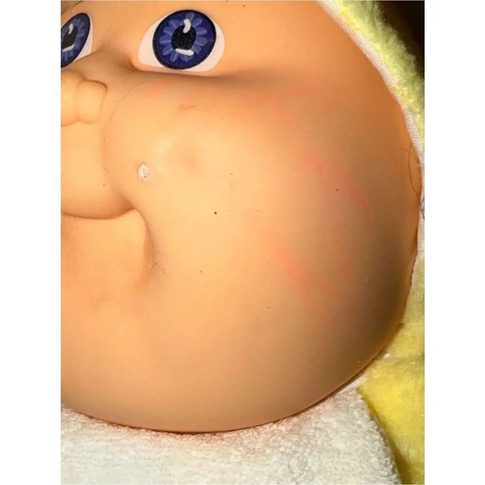 Vintage 1989 Cabbage Patch Babyland Kids Yellow Plush Doll Hasbro 11